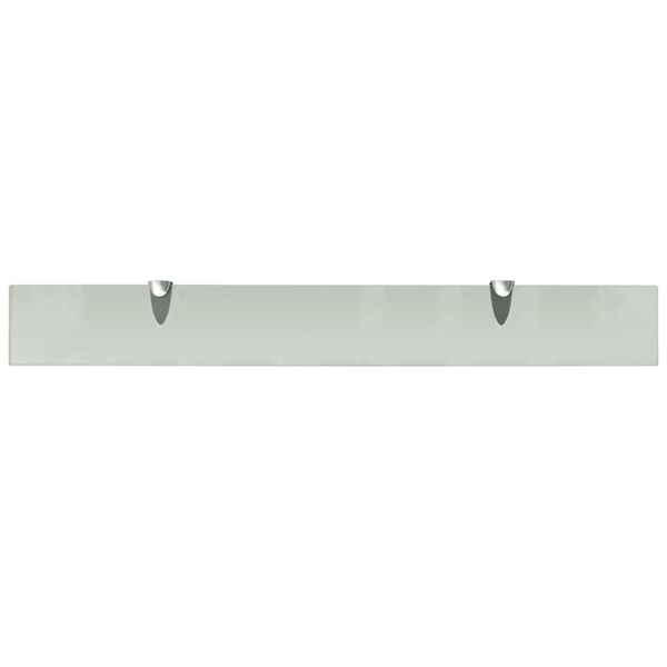 vidaXL Floating Shelf Frosted Tempered safety glass, Zinc alloy