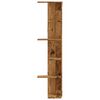 vidaXL Wall Corner Shelf Old Wood Engineered Wood 55.1 in tall Modern