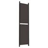 vidaXL 6-Panel Room Divider Brown 118.1"x86.6" Fabric