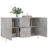 vidaXL Sideboard Sideboard Rectangular Modern Buffet 2 Doors