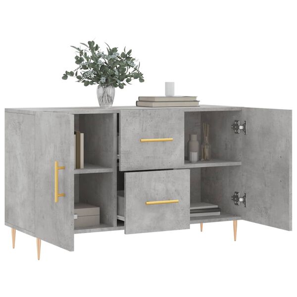 vidaXL Sideboard Sideboard Rectangular Modern Buffet 2 Doors