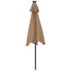 vidaXL Garden Parasol Taupe Polyester fabric, steel Large Tiltable