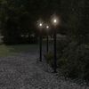 vidaXL Outdoor Floor Lamp Black Stainless Steel 47.2 in height