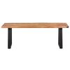 vidaXL Coffee Table with Live Edges 45.3"x23.6"x15.7" Solid Acacia Wood