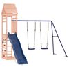 vidaXL Outdoor Playset Brown, Blue Solid Douglas Fir wood, Polypropylene