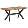 vidaXL Dining Table Honey finish