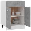 vidaXL Drawer Bottom Cabinet Concrete Grey Engineered Wood Medium