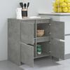 vidaXL Sideboard Concrete Gray 27.6"x16.1"x29.5" Engineered Wood