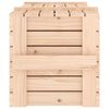 vidaXL Storage Box Natural Solid Pine Wood Medium Storage Box