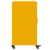 vidaXL Sideboard Mustard Yellow Cold-rolled Steel Medium Sideboard