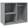 vidaXL LED Dressing Table With Cabinets Gray Sonoma Engineered wood, acrylic