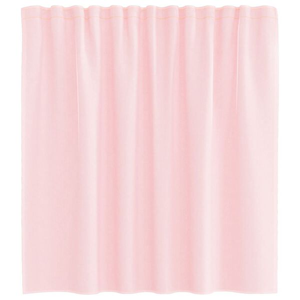 vidaXL Voile Curtains with Loops 2 pcs Light Pink 55.1x55.1"
