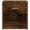 vidaXL Bedside Cabinet Set of 2 Smoked Oak Engineered wood