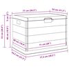 vidaXL Garden Storage Box Anthracite 30.51 x 21.46 x 20.87 in Plastic