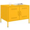 vidaXL Coffee Table Mustard Yellow Cold-Rolled Steel 26.8 x 19.7 x 19.9 in