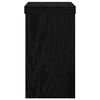 vidaXL Plant Stand 2 pcs Black Oak 3.94 x 3.94 x 7.09 in