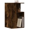 vidaXL Side Table Smoked oak Engineered wood Small Side Table Square