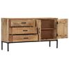 vidaXL Sideboard Natural Wood Solid Mango Wood Medium Sideboard