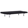 vidaXL Sofa Bed Black Polyester Upholstery Standard