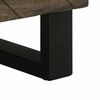 vidaXL Bedside Cabinet Black Solid Mango Wood, Engineered Wood, Metal