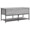 vidaXL Storage Bench Grey Sonoma Engineered wood, Metal 39.4 in long