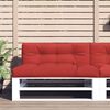 vidaXL Pallet Cushion Red Fabric (100% polyester)