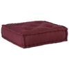 vidaXL Pouffe Maroon 100% cotton 27.6 x 27.6 x 14.2 in Modular Pouffe