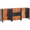vidaXL Sideboard with Drawer 3 pcs Brown 21.65 x 11.81 x 29.53 in