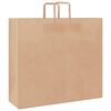 vidaXL Paper Bags 50 pcs with Handles Brown 54x15x49 cm