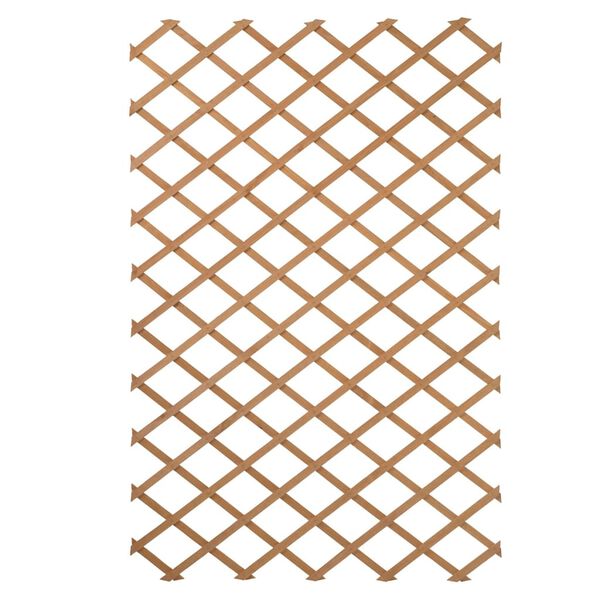 Nature Trellis Fence Natural Wood Wood Large Adjustable Armrests