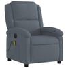 vidaXL Electric Massage Recliner Chair Dark Gray
