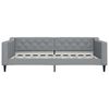 vidaXL Daybed With Trundle Light grey