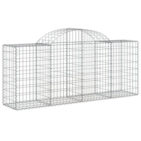 vidaXL Gabion Basket Set of 20 Silver Galvanized Iron Large