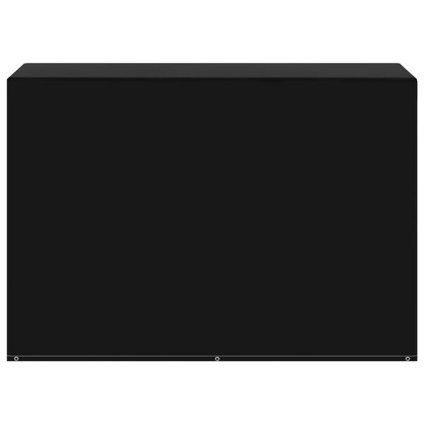 vidaXL Garden Furniture Cover Set of 2 Black Aluminum, PE (Polyethylene)