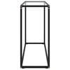vidaXL Console Table Transparent Tempered Glass 39.4 x 13.8 x 29.5 in