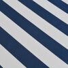 vidaXL Awning Blue and White Aluminum, Polyester