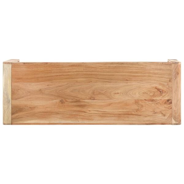 vidaXL Bench Natural Solid Acacia wood Medium Durable Bench