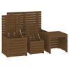 vidaXL Garden Box Set Honey brown Solid pine wood 4 Piece Set