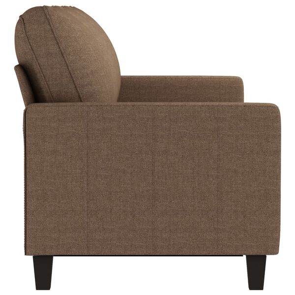 vidaXL 3-seater Sofa Brown 100% polyester, metal, textilene 70.9 in