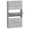vidaXL Shoe Cabinet Grey Sonoma Engineered Wood Medium Shoe Cabinet