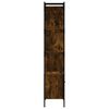 vidaXL Bookcase Smoked oak Engineered wood Tall Bookcase Rectangular