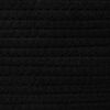 vidaXL Storage Basket White and Black 100% cotton Large Foldable