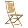 vidaXL Bistro Set Natural Bamboo Bamboo Medium Foldable Bistro Set