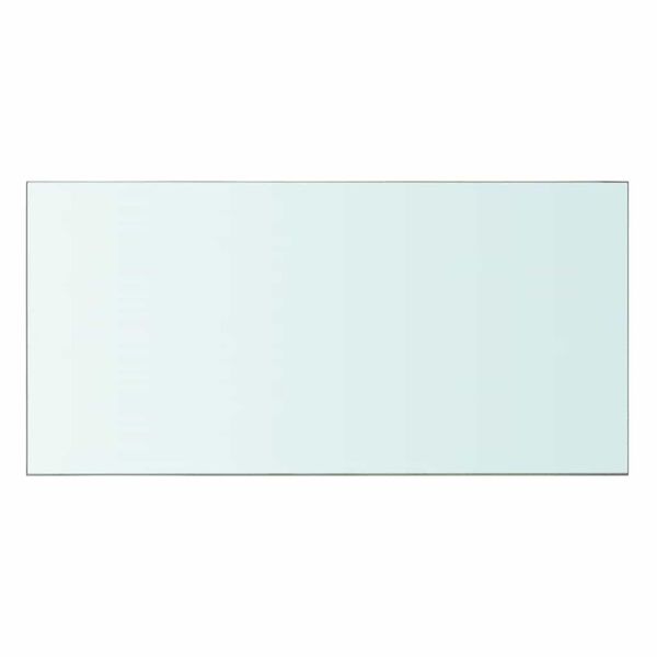 vidaXL Glass Panel Set of 2 Clear Tempered glass 23.6 x 11.8 in