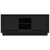 vidaXL TV Cabinet Black Engineered wood Standard TV Cabinet