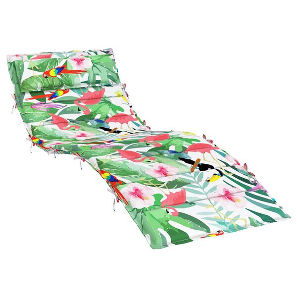 vidaXL Sun Lounger Cushion Multicolour 70.9x23.6x1.6" Oxford Fabric