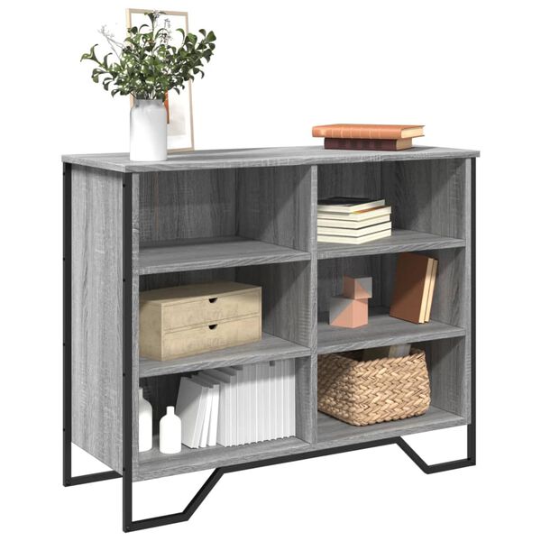 vidaXL Sideboard Grey Sonoma Engineered wood, metal Medium Sideboard