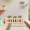 vidaXL Garden Raised Bed Natural Wood Solid Pine Wood