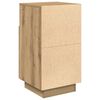 vidaXL Bedside Cabinet Artisan Oak Engineered Wood Medium
