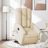vidaXL Stand Up Massage Recliner Chair Cream